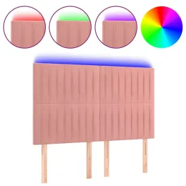 zaglowek-do-lozka-z-led-rozowy-144x5x118-128-cm-aksamit