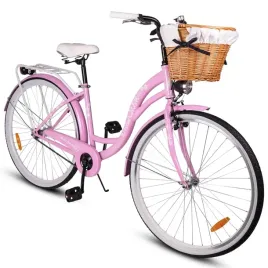 rower-miejski-maltrack-citybike-dreamer-1-speed-pink-28-koszyk-bialy