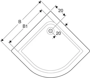 brodzik-first-polokragly-90-cm