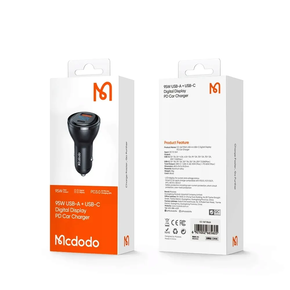 mcdodo-ladowarka-samochodowa-usb-usb-c-pd-95w-lcd