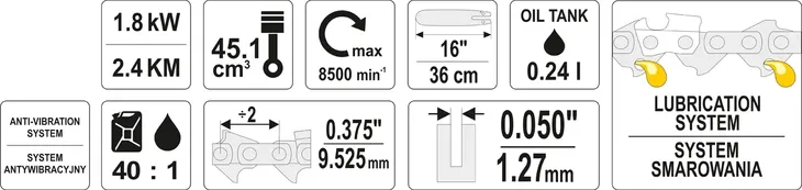 pilarka-spalinowa-2-45km-36cm-0375-stan-nowy