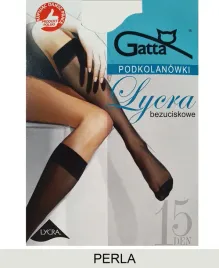 gatta-semi-matt-lycra-knee-socks-15den-00-uni-perla