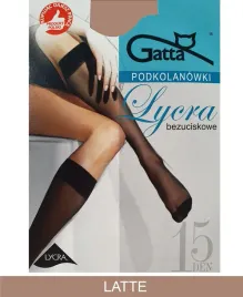 gatta-semi-matt-lycra-knee-socks-15den-00-uni-latte