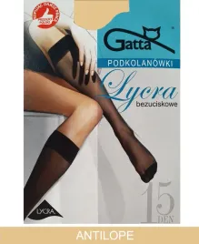 gatta-semi-matt-lycra-knee-socks-15den-00-uni-antilope
