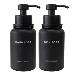 2x-elegancki-dozownik-szklany-400-ml-czarny-scienny-mydlo-plyn