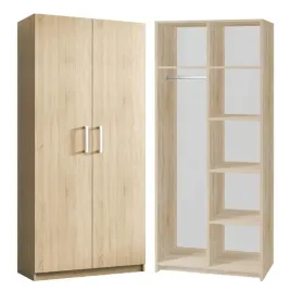 szafa-dwudrzwiowa-pojemna-zetel-dab-sonoma-75x192
