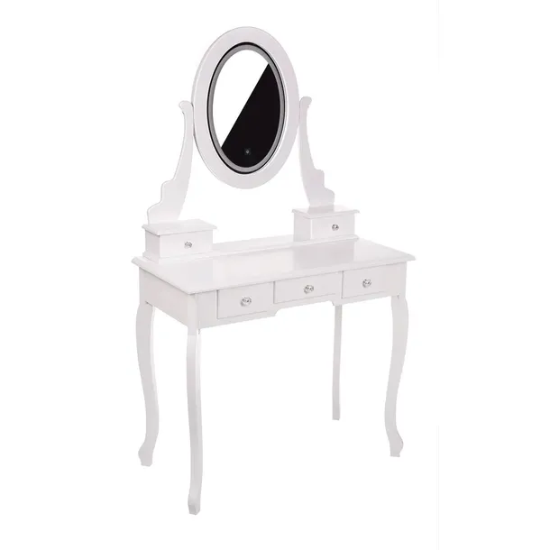 toaletka-biala-kari-lustro-led-taboret