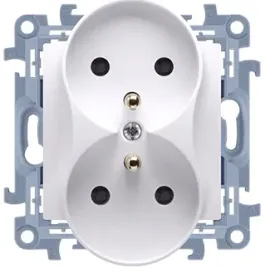 kontakt-simon-10-gniazdo-podwojne-z-uziemieniem-z-bolcem-cgz2m-01-11-bialy