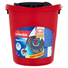 vileda-supermocio-wiadro-10l-okragle-czerwone-z-wyciskaczem