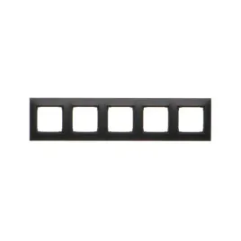 simon-54-ramka-5-krotna-uniwersalna-premium-ip20-ip44-czarny-mat
