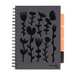 kolozeszyt-pads-b5-100k-kratka-floral-czarny