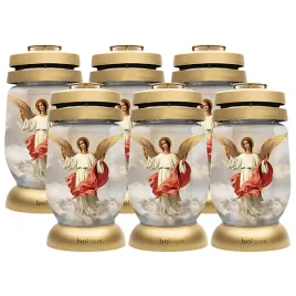 bolsius-znicz-lampion-szklany-zloty-aniol-36h-6-sztuk