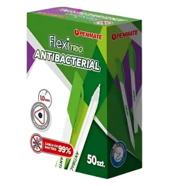 penmate-flexitrio-antibacterial-dlugopis-niebieski-50-sztuk