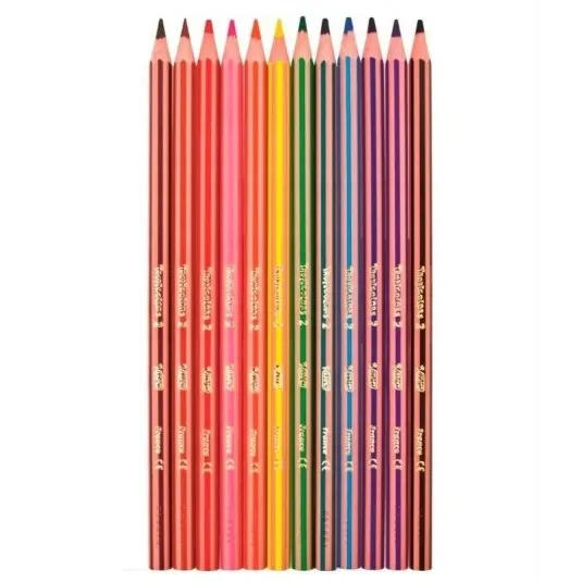 bic-evolution-stripes-kredki-olowkowe-12-kolorow-stan-nowy