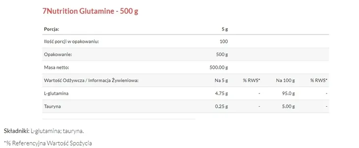 7nutrition-glutamine-500-g-rodzaj-glutamina
