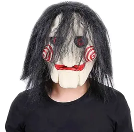 maska-lateksowa-pila-horror-haloween-wlosy