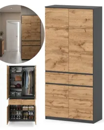 garderoba-do-przedpokoju-100-cm-antracyt-dab-wotan-wieszak-polki-szuflady