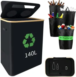 kosz-na-butelki-kaucyjne-zwrotne-2-torby-z-uchwytami-140l-solidny-czarny