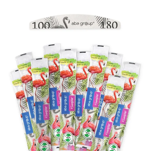 Pilnik do paznokci 100/180 łódka półksiężyc standard folia Aba Group 10 szt