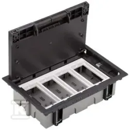 puszka-podlogowa-4-modulowa-8-krotna-k45-gl-70mm-sm402-9-grafit-conne
