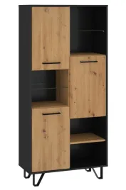 regal-czarny-craft-zloty-80-cm-loss-cr