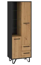 regal-czarny-craft-zloty-60-cm-loss-cr