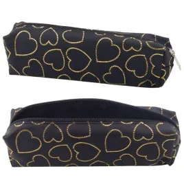 piornik-szkolny-biurowy-jednokomorowy-zlote-serca-czarny-20x65-cm