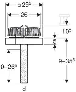 wpust-dachowy-geberit-pluvia-d56-stan-nowy