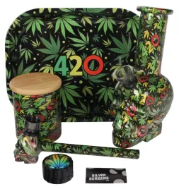 bongo-lufka-mlynek-fajka-wodna-grinder-taca-zestaw-palacza-w-etui-prezent