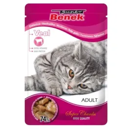 super-benek-adult-saszetki-dla-kota-z-cielecina-100g