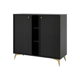 komoda-czarny-grafit-100-cm-nowoczesna-zlote-nogi-uchwyty-do-salonu