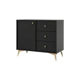 komoda-czarny-grafit-1-drzwi-3-szuflady-zlote-nogi-nowoczesna-84-cm