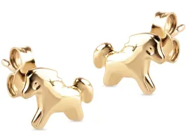 zlote-kolczyki-dla-dziewczynki-koniki-kucyki-pony-14kt-585