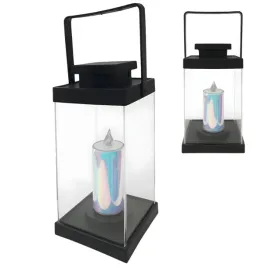 lampion-latarnia-led-dekoracyjna-czarna-ze-swieca-holograficzna-26cm