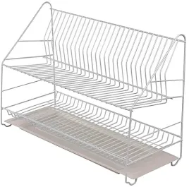 metpol-suszarka-do-naczyn-2-poziomowa-z-rynienka-biala-50-cm