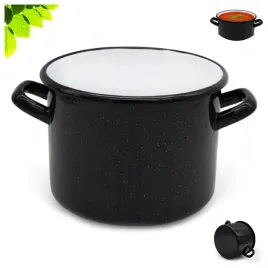 garnek-emaliowany-stalowy-tradycyjny-20-cm-klasyczny-czarny-marmurek