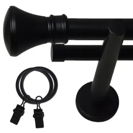 karnisz-podwojny-440cm-gruba-rurka-25-19mm-czarny-bialy-wybor-zakonczenia