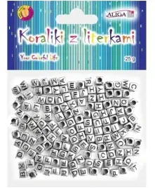 koraliki-metalowe-literki-25g