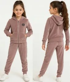 dres-dziewczecy-128-sportowy-welur-bluza-spodnie-komplet-welurowy-zestaw