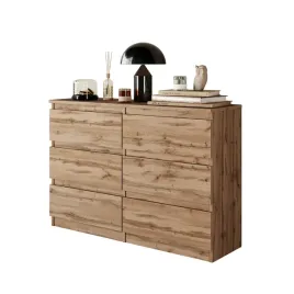 komoda-100-cm-dab-wotan-6-szuflad-salon-sypialnia