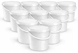 10x-wiadro-plastikowe-11l-z-pokrywka-biale-mocne-do-zywnosci-i-chemii