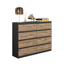 komoda-120-cm-antracyt-dab-wotan-8-szuflad-salon-sypialnia