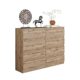 komoda-120-cm-dab-wotan-8-szuflad-salon-sypialnia