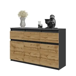 komoda-120-cm-antracyt-dab-wotan-3-szuflady-3-drzwi-3-polki-salon