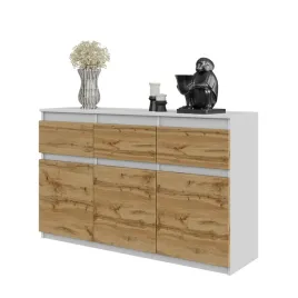 komoda-120-cm-bialy-mat-dab-wotan-3-szuflady-3-drzwi-3-polki-salon