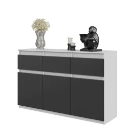 komoda-noah-120-cm-bialy-mat-antracyt-3-szuflady-3-drzwi-3-polki