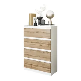 komoda-4-szuflady-bialy-mat-dab-wotan-do-salonu-sypialni-wysoka-92-cm