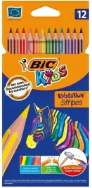 bic-kredki-olowkowe-evolution-stripes-12-kolorow