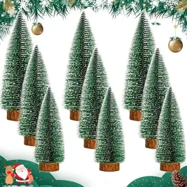 zestaw-mini-choinek-9-sztuk-zielony-mix-drzewka