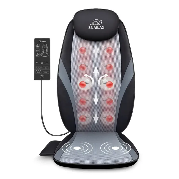 MASAŻER SHIATSU PLECÓW Z GRZANIEM PODKŁADKA NA KRZESŁO DO DOMU BIURA